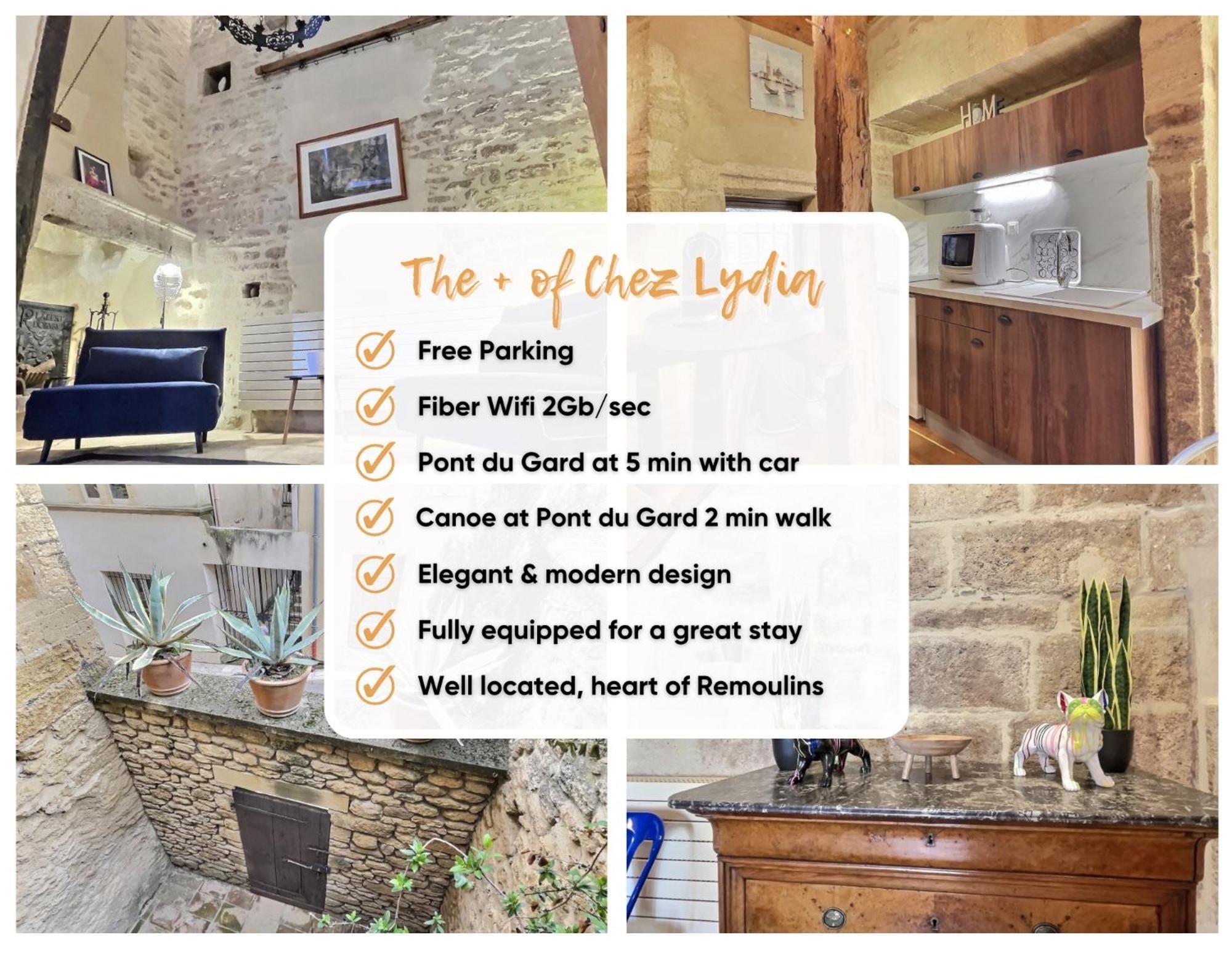 Chez Lydia - Loft Cosy, Depart Canoe A Pied, Proche Pont-Du-Gard Et Uzes Ремулен Экстерьер фото